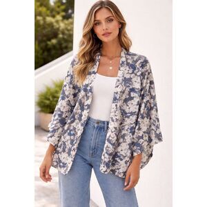 Anthropologie Sim & Sam Open Front Kimono Jacket - Size S/M